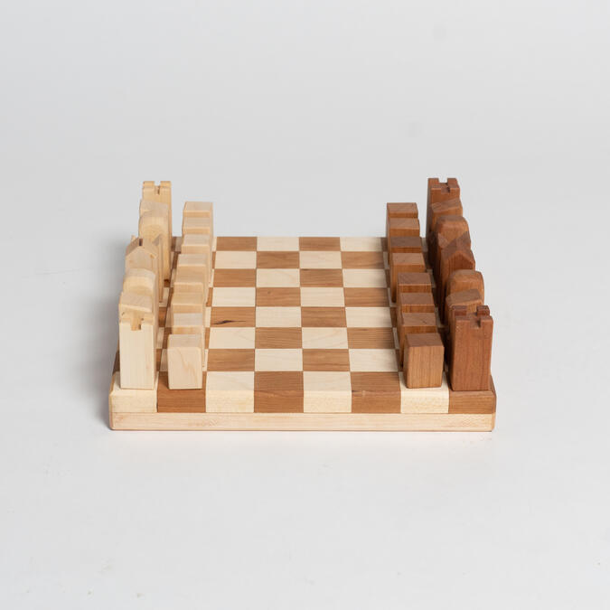 Chess Set, maple and cherry, discontinued